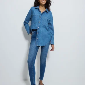 Mid Wash Rosa High Waisted Skinny Jeggings